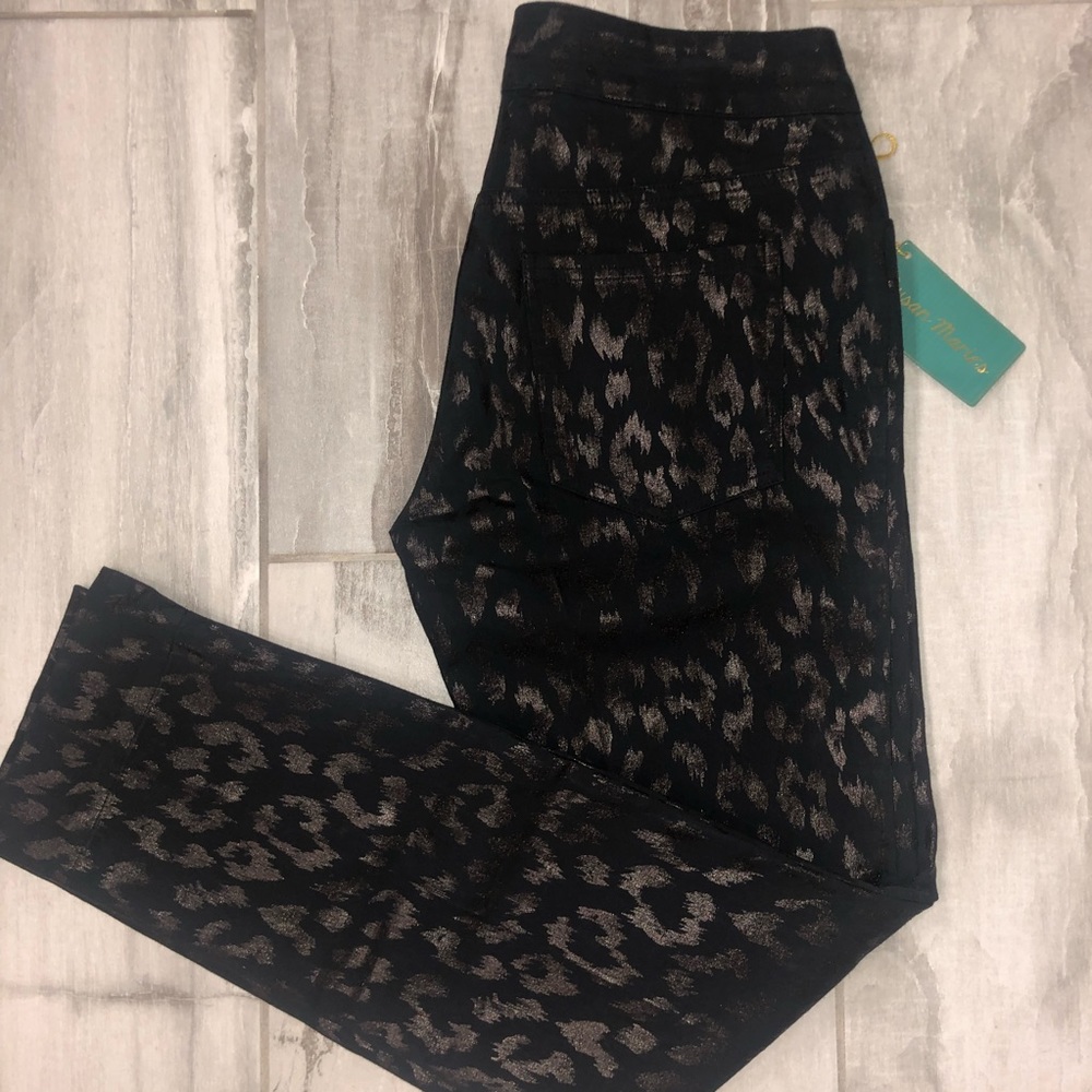 MKD Gold Shimmer Ankle Pant